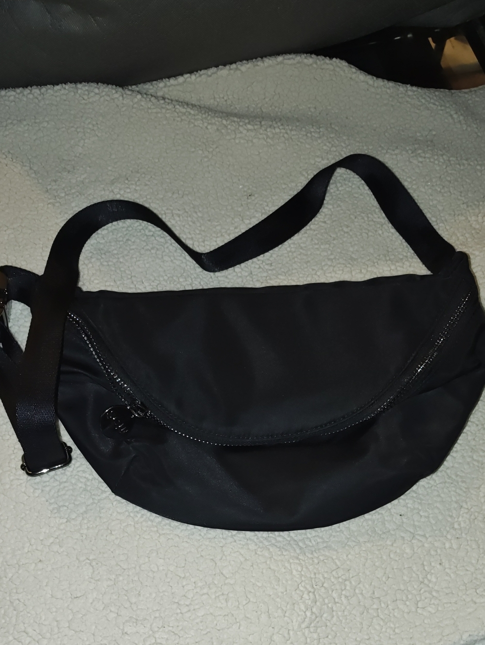 Stoney Clover Lane Black Crescent Crossbody/Belt Bag